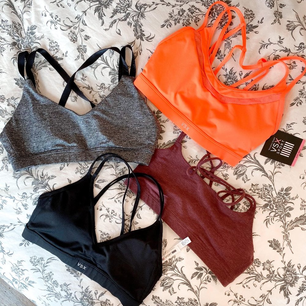 [Brand New] Set of 4 Super Cute Yoga / Sports Bras